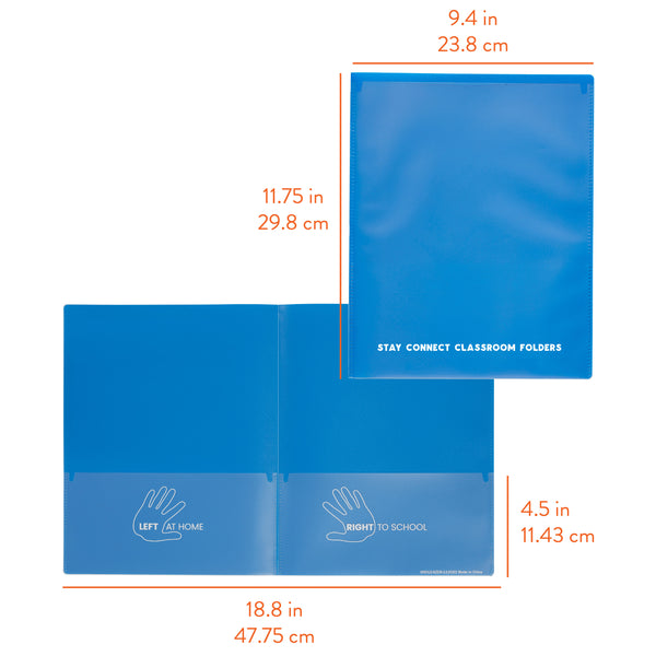 Stay Connected Classroom Folders, 36-Piece
