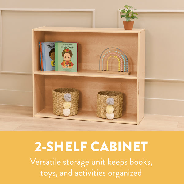 Sleekline 2-Shelf Storage Cabinet, 30" H