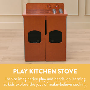 Chef's Station Kids Wooden Pretend Kitchen Stove