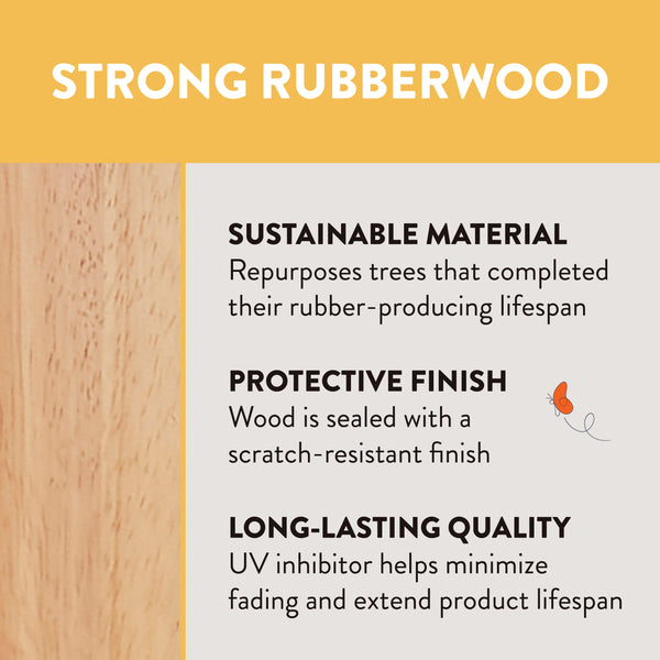 Kids Rectangular Wood Table and 12in Chair Set, 24in x 36in, 3-Piece