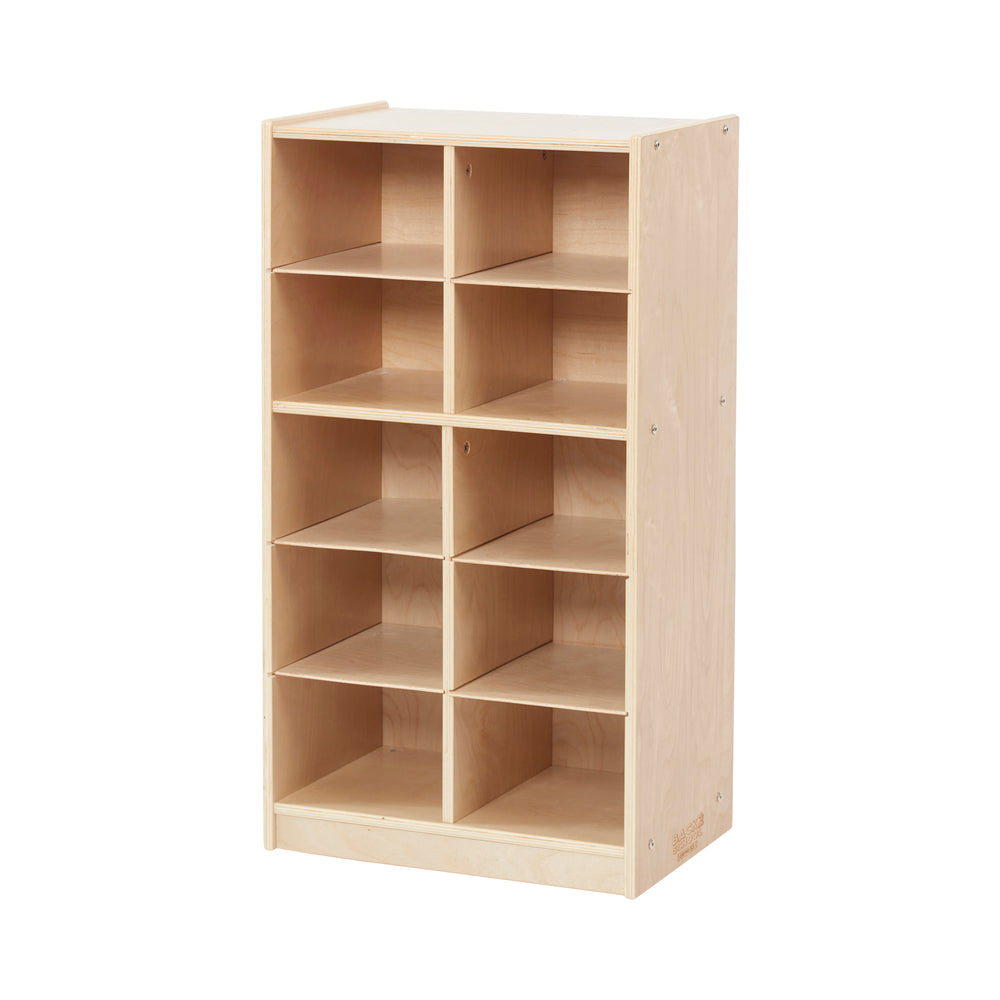 10-Compartment Mobile Cubby Storage Cabinet, 5x2