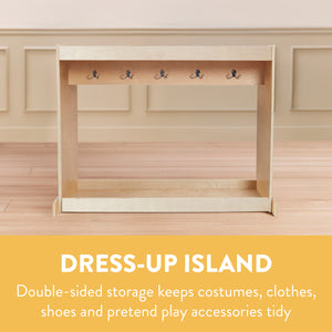 Double-Sided Dress-Up Island with Mirrors