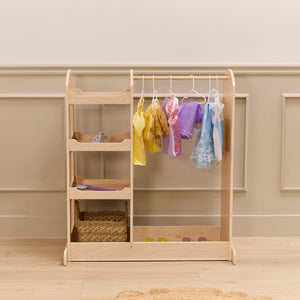 Double-Sided Dress-Up Center with Mirror