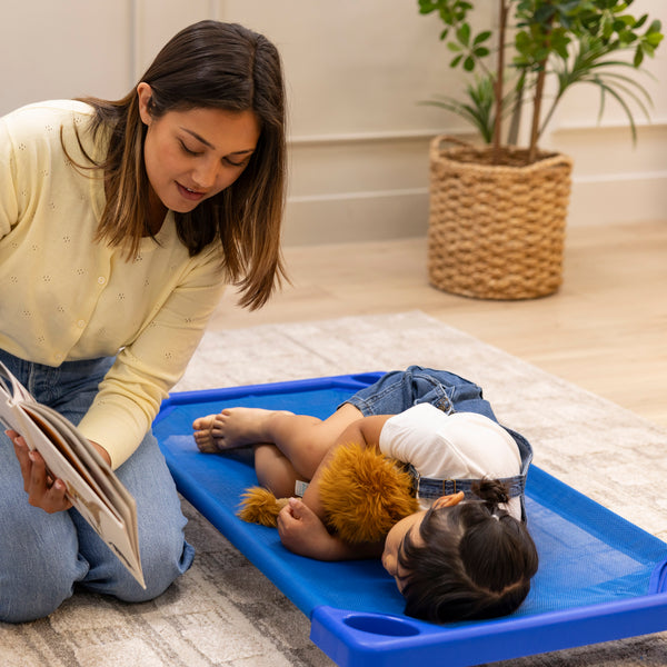 SlumberEdge Stackable Toddler Cots, Ready-To-Assemble, 6-Pack