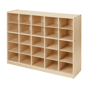 25-Compartment Mobile Cubby Storage Cabinet, 5x5