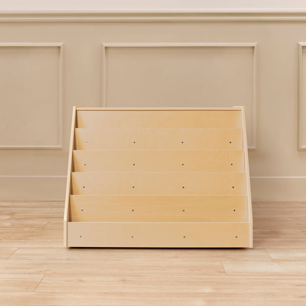 5-Tier Mobile Double-Sided Book Display with Storage