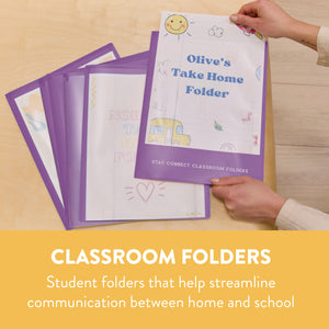 Stay Connected Classroom Folders, 36-Piece