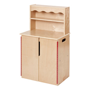 Chef's Station Kids Wooden Pretend Kitchen Cupboard