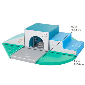 All-Around Step 'n' Slide Tunnel, 9-Piece