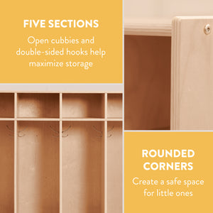 5-Section Coat Locker