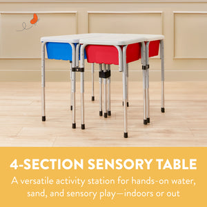 Quad Sensory Tables with Lids