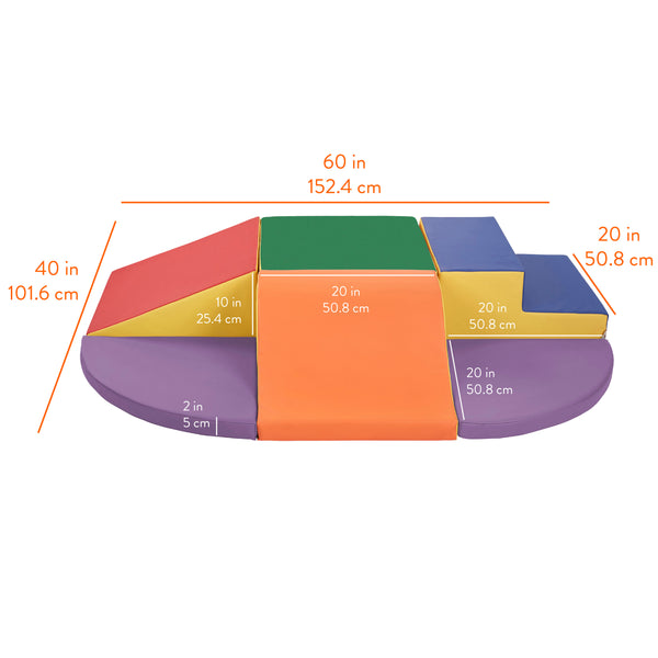 Little Haven Step & Slide Wall Climber, 6-Piece