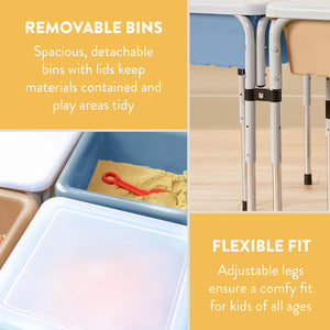Quad Sensory Tables with Lids