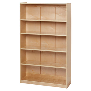 5-Shelf Adjustable Bookshelf, 60" H