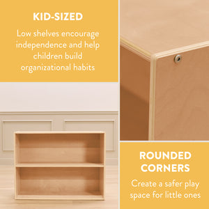 Sleekline 2-Shelf Storage Cabinet, 30" H