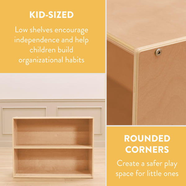 Sleekline 2-Shelf Storage Cabinet, 30" H