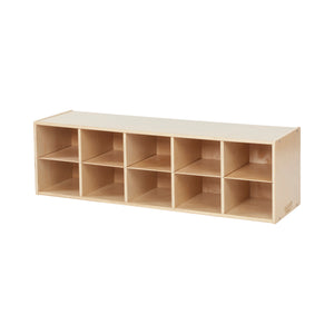 Sleekline 10-Compartment Cubby Storage Cabinet, 2x5