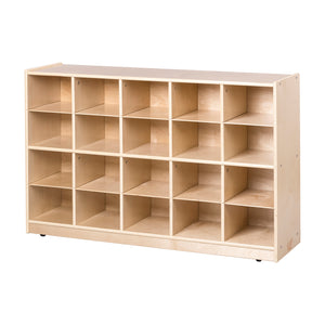 20-Compartment Mobile Cubby Storage Cabinet, 4x5