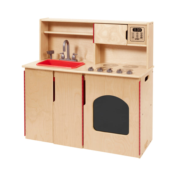 Chef's Station Kids Wooden Pretend Kitchen Playset