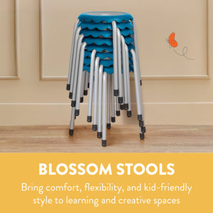Blossom Stackable Stools, 8-Piece