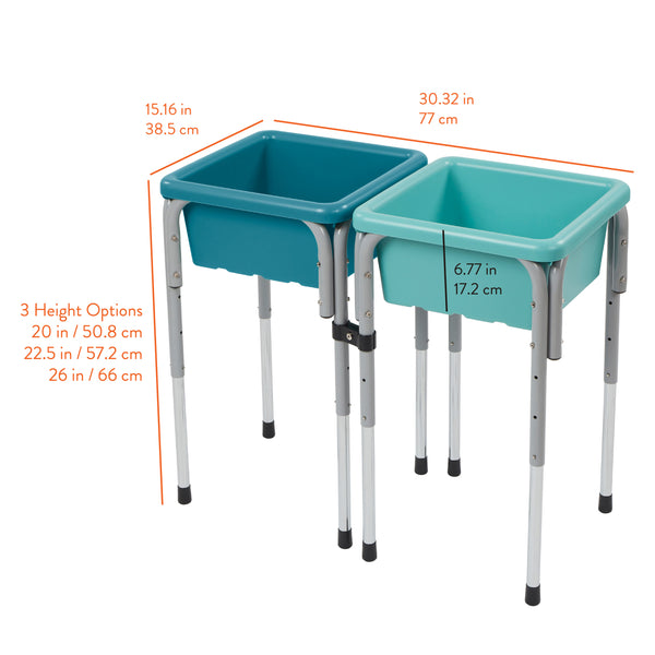 Double Sensory Table with Lids