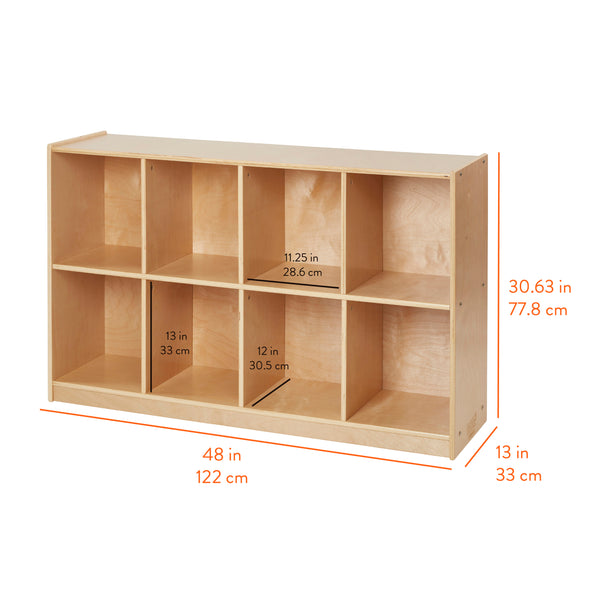 8-Compartment Mobile Storage Cabinet