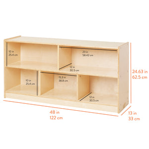 5-Compartment Mobile Storage Cabinet, Starter