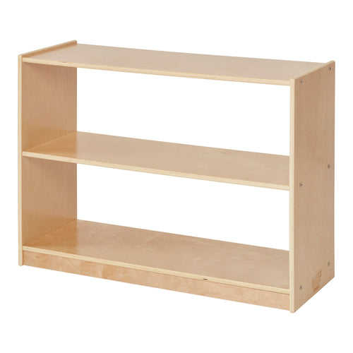 2-Shelf Double-Sided Mobile Storage Cabinet