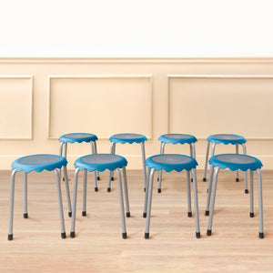Blossom Stackable Stools, 8-Piece