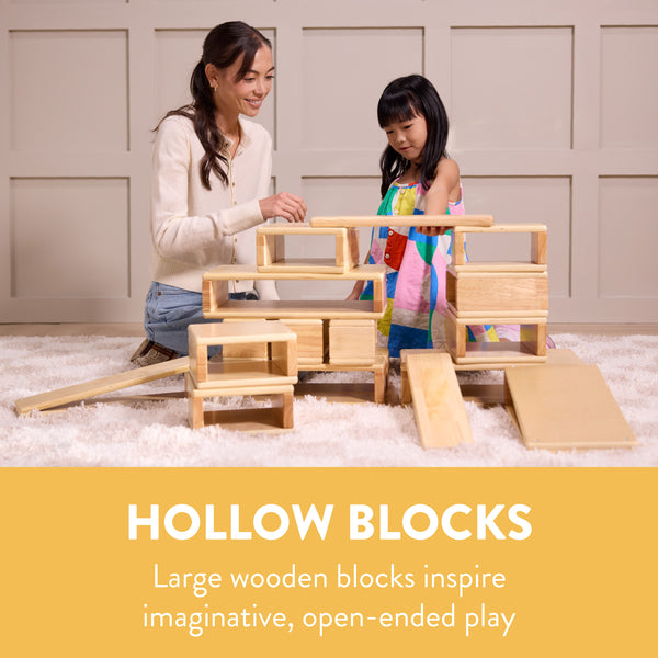 Hollow Building Blocks, 18-Piece
