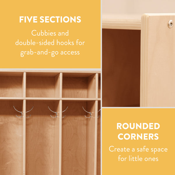 Sleekline 5-Section Coat Locker