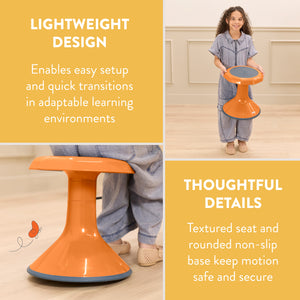 Wobble Sensory Stool, 15in Seat Height