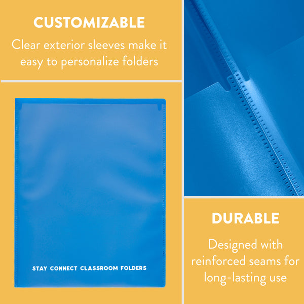 Stay Connected Classroom Folders, 36-Piece