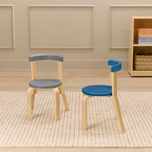 Bentwood Kids Table and Chairs Set, 5-Piece