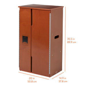 Chef's Station Kids Wooden Pretend Kitchen Refrigerator