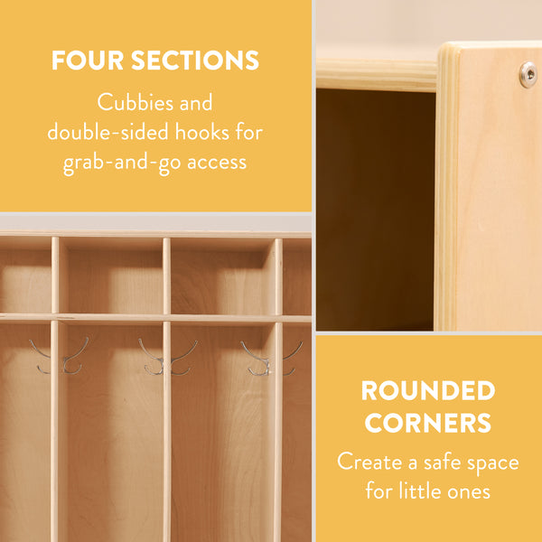 Sleekline 4-Section Coat Locker