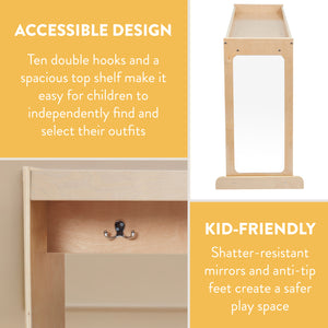 Double-Sided Dress-Up Island with Mirrors