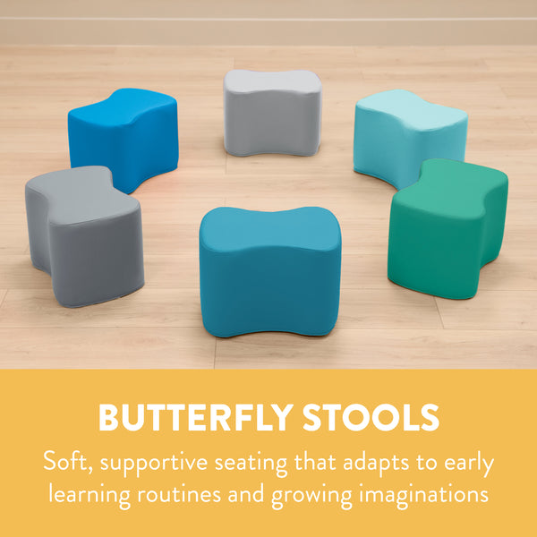 Butterfly Stools, 6-Piece