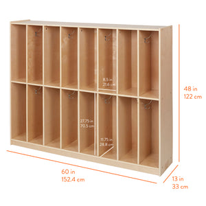 16-Section Coat Locker
