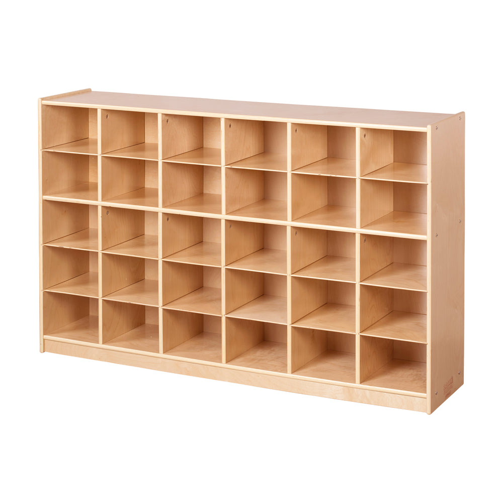 30-Compartment Mobile Cubby Storage Cabinet, 5x6