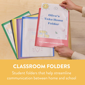 Stay Connected Classroom Folders, 36-Piece