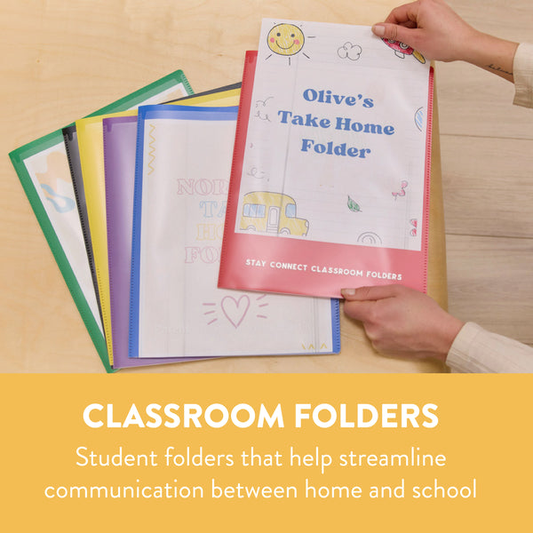 Stay Connected Classroom Folders, 36-Piece