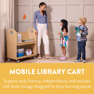 Time-to-Read Mobile Library Cart with Timer