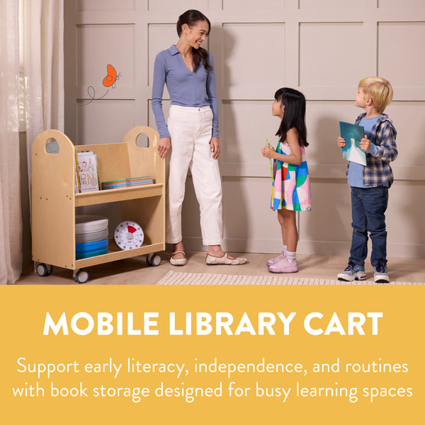 Time-to-Read Mobile Library Cart with Timer