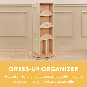 Rotating Dress-Up Organizer with Mirror