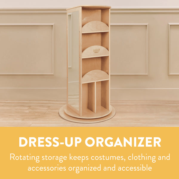 Rotating Dress-Up Organizer with Mirror