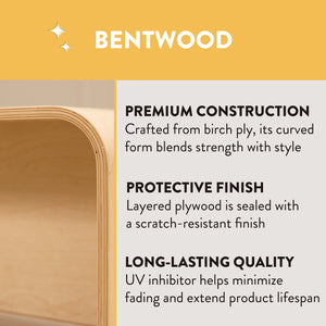 Bentwood Stackable Stools, 6-Piece