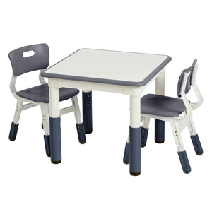 Dry-Erase Adjustable Kids Table and Chairs Set