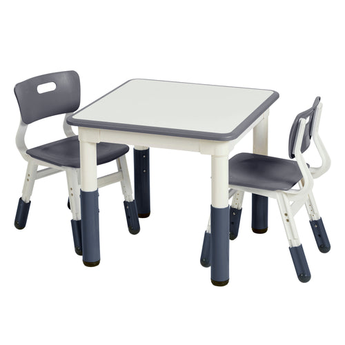 Dry-Erase Adjustable Kids Table and Chairs Set