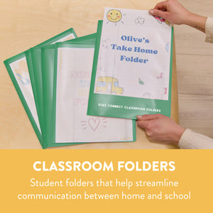 Stay Connected Classroom Folders, 36-Piece